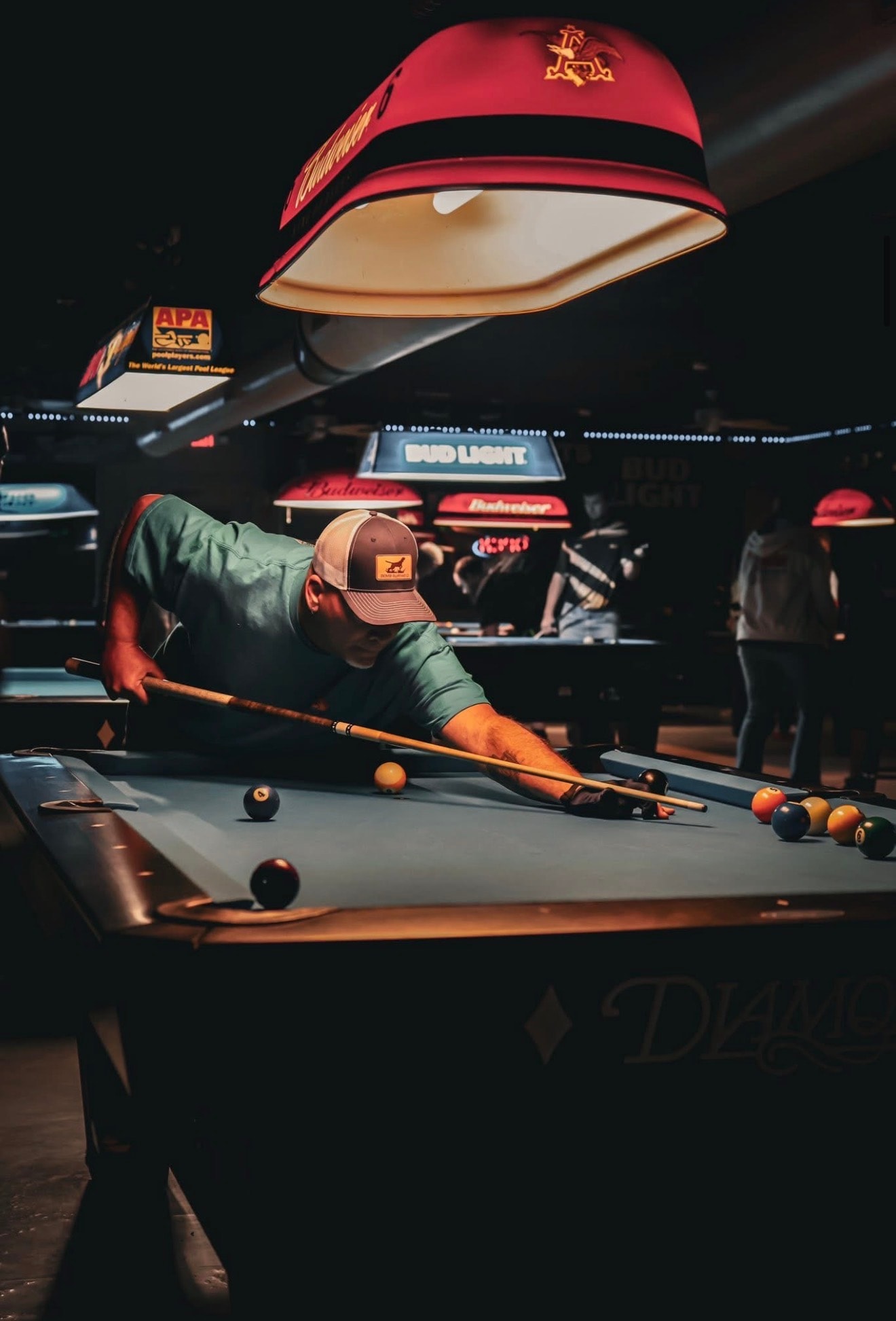 Tournament night atmosphere